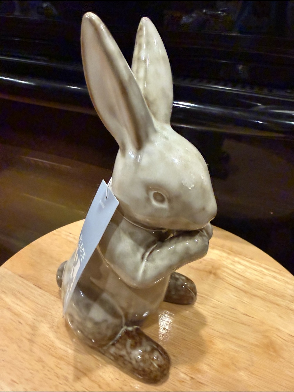 Decorative Ceramic Bunny Figurine in Taupe-NWT!